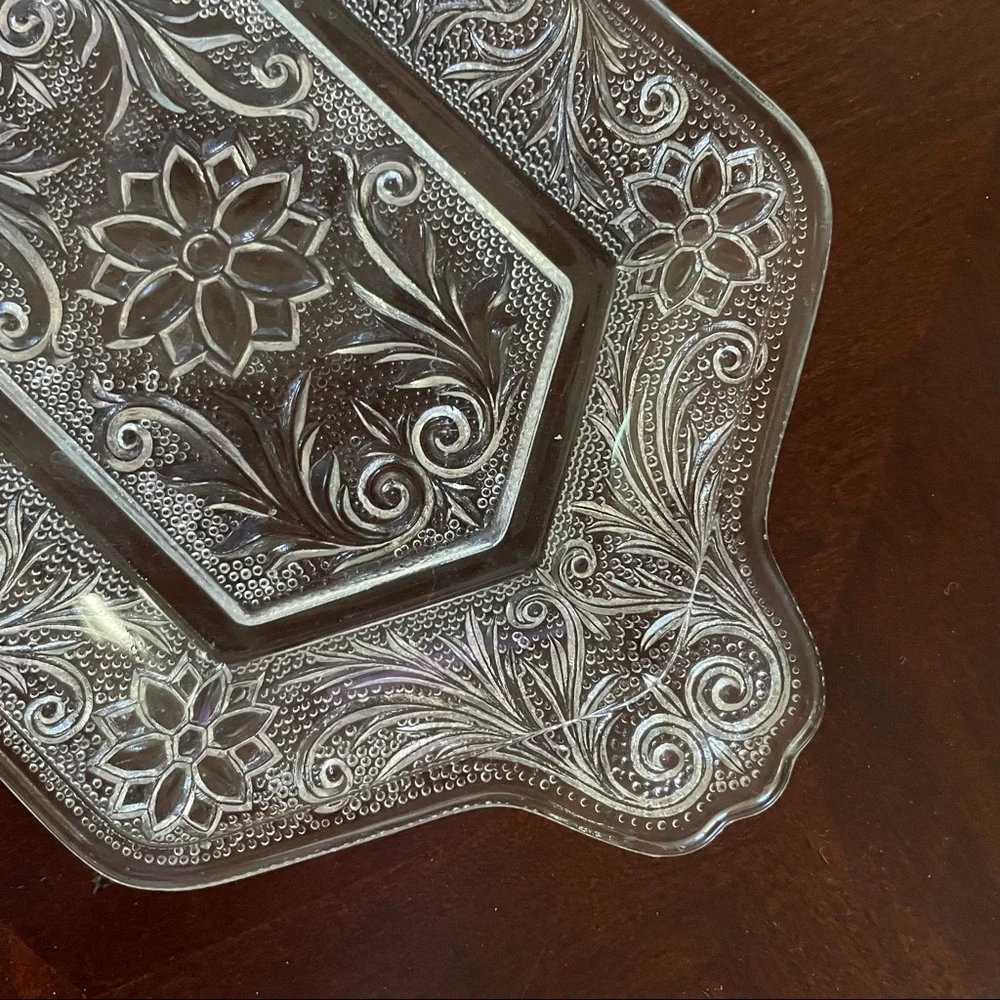 Indiana Glass Vintage Tiara Daisy Sugar Cream Set